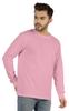 Inkmeso Men  S Cotton Long Sleeve T-shirt Basic Crew Neck Shirt