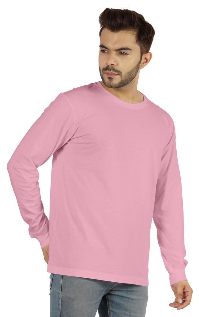 Inkmeso Men  S Cotton Long Sleeve T-shirt Basic Crew Neck Shirt