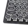 Retro Wired Gaming Mechanical Keyboard Key Click with 104 Keys Mixed Light Ergonomic Design