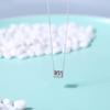 Su Chuang S925 Sterling Silver Clavicle Necklace with Laser-Carved Mirror Surface