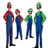 Bros Super Mario Luigi Plumber Workman Halloween Cartoon Costume Dress Cosplay