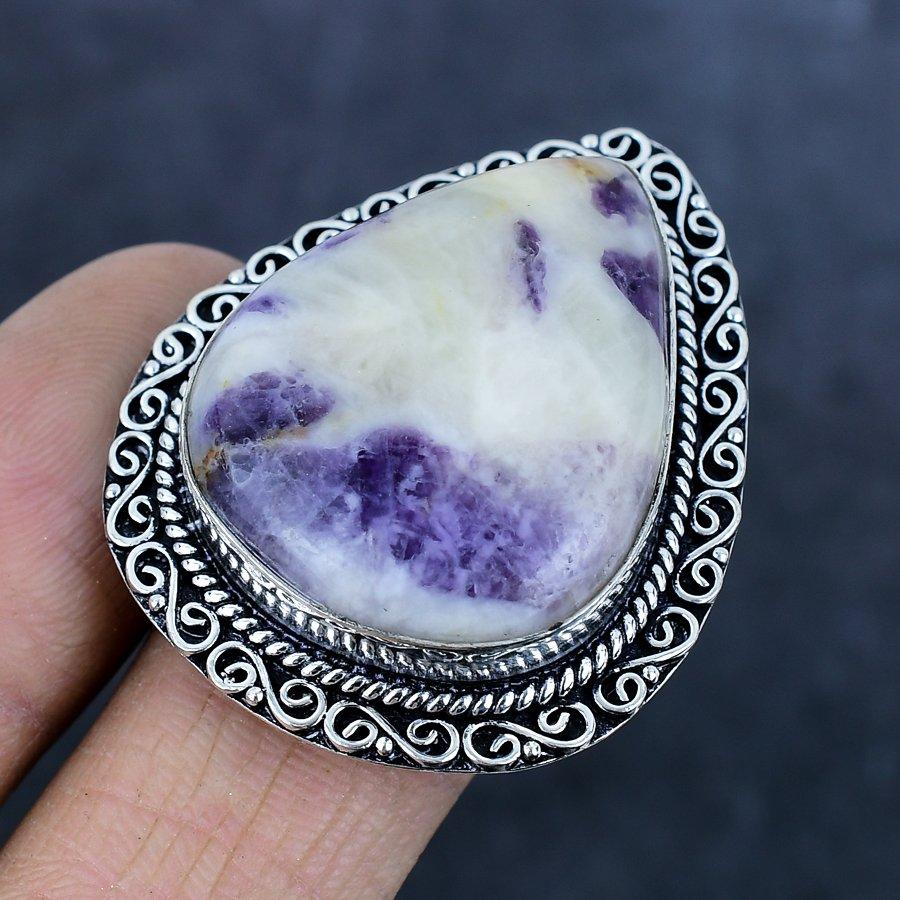 Natural Kammererite Gemstone 925 Sterling Silver Jewelry Ring Size 9 P4E83