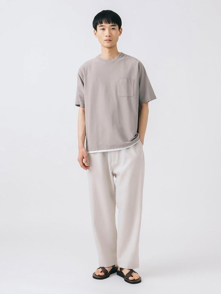 Beams Heart Herren Feuchtigkeitstransportierend, Schnelltrocknend Knöchelweit Easy Pants, Natur, Größe S, 42230106147