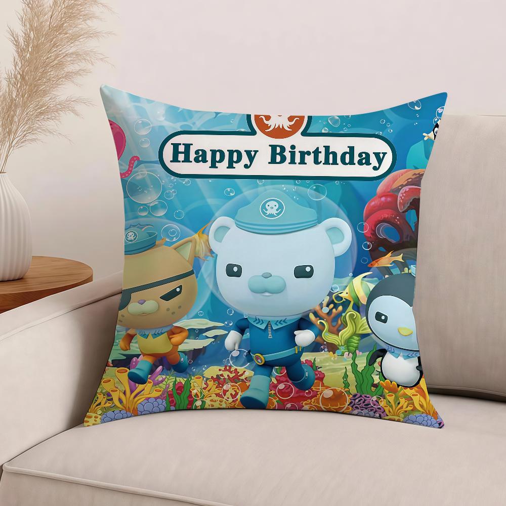 Cartoon O-Octonauts Pillow Case Office Cushions Suitable For Sofa Car Bedroom Decorative Cushion Cover