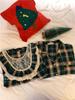 Korean-Inspired Autumn/Winter Plaid Pajama Set with Lace Trim for Couples