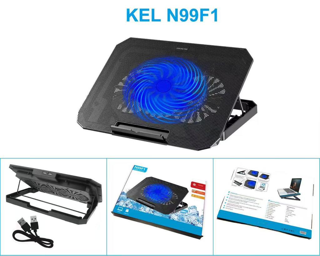 Adjustable Speed Laptop Cooling Pad for 13", 14", 15.6" Laptops with Radiator and Fan Base