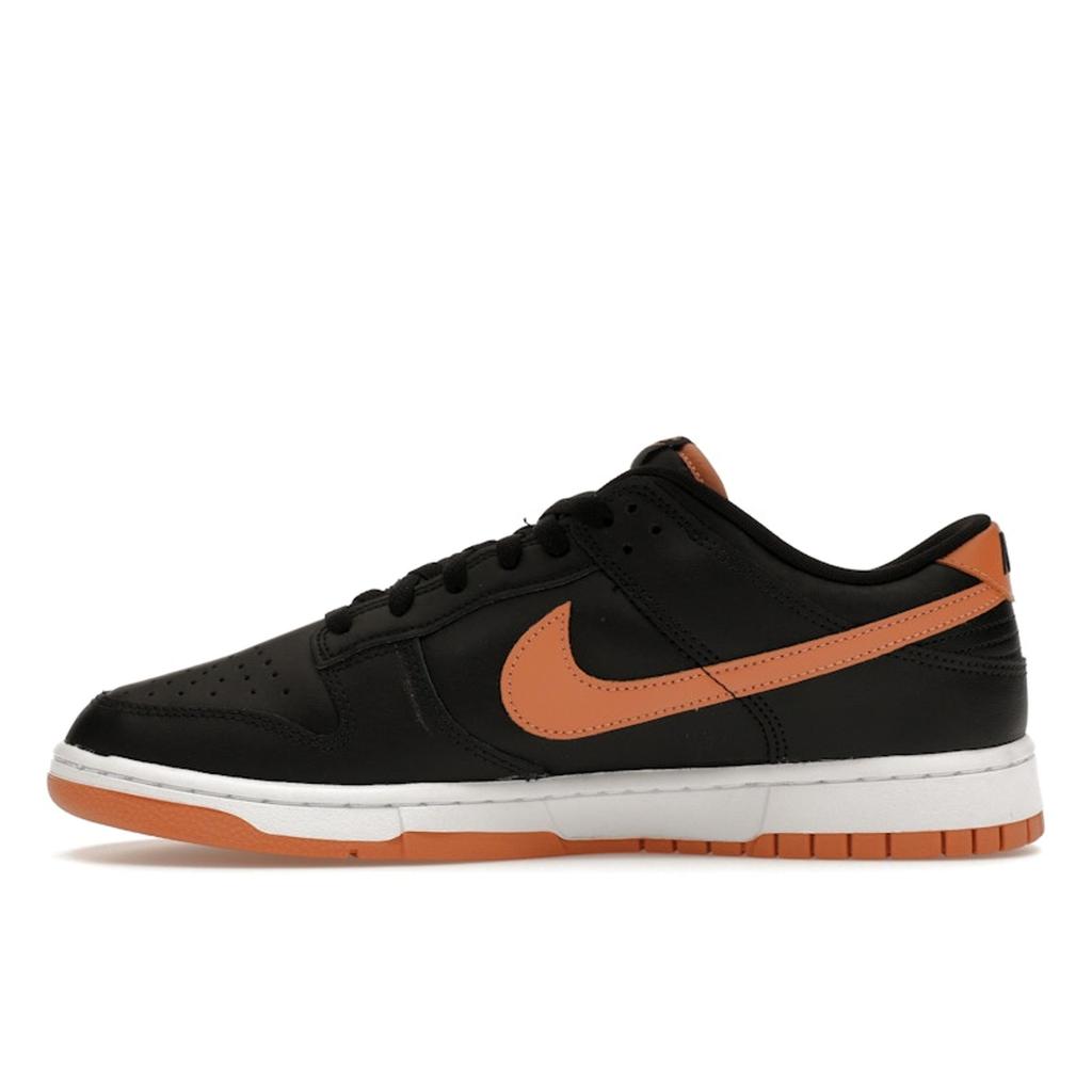 Nike Mens Dunk Low Black Amber Brown Men Sneakers White DV0831-004