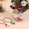 1/12 Dollhouse Mini Christmas Tree Pendant Dollhouse Xmas Scene Hanging Decoration Dolls House Accessories Pretend Play Toys