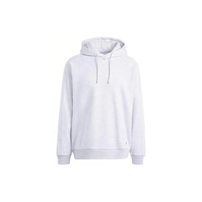 Adidas Long Hoodie Solid Color Logo Loose Fit Sweatshirt Men Hoodies Light-Gray IS7488