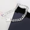 925 Sterling Silver Side Chain Bracelet Fashion Jewelry