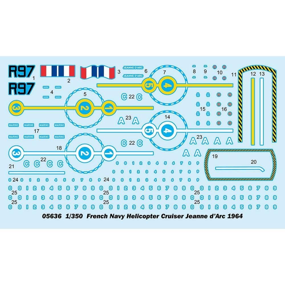 Trumpeter 1/350 Scale French Helicopter Aircraft Carrier Joan of Arc 1964 Plastic Model Kit 05636 (Ship)