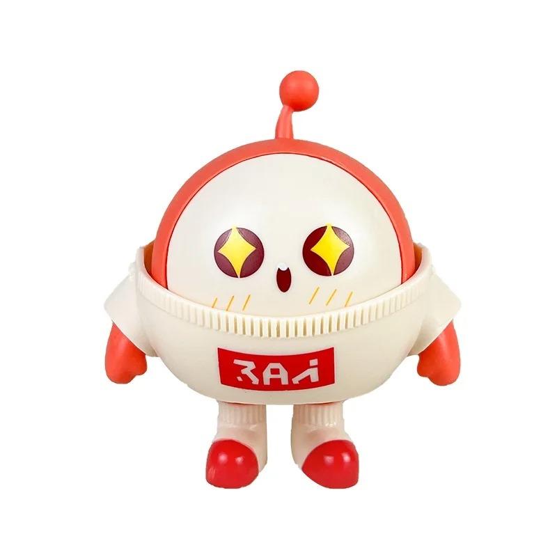 6 Stück Eggy Party Handgemachtes Spiel Niedlich Niedlich Eierschalen-Dekoration Modellpuppe Blindbox-Puppe Drehei-Spielzeug Geschenk Glückliche Puppen Figur Geschenk