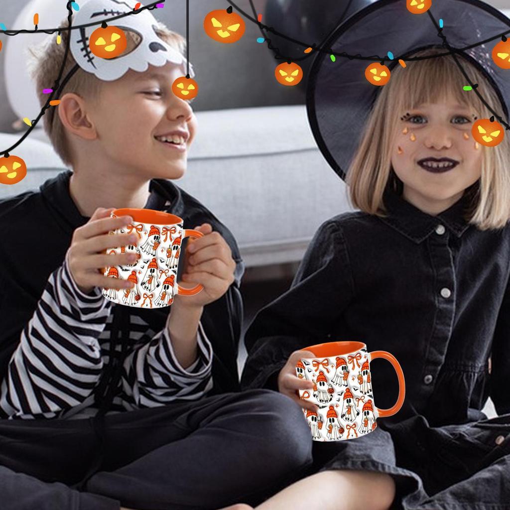 Halloween Ghost Mug Halloween Ghost Ceramic Mug 3D Coffee Mug Cute Ghost Ceramic Coffee Mug Halloween Decor Gift