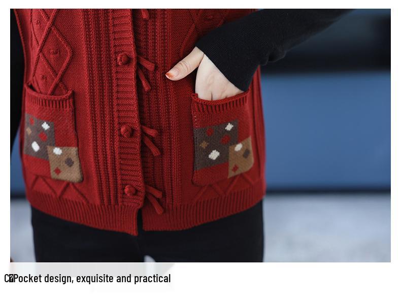 Retro Fashion Knit Cardigan Vest – Spring/Autumn 2025 Collection