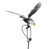 Metallkunst Adler Dekor Simulation Vogel Figur Ornament Pfahl für Außen Garten Hof Rasen