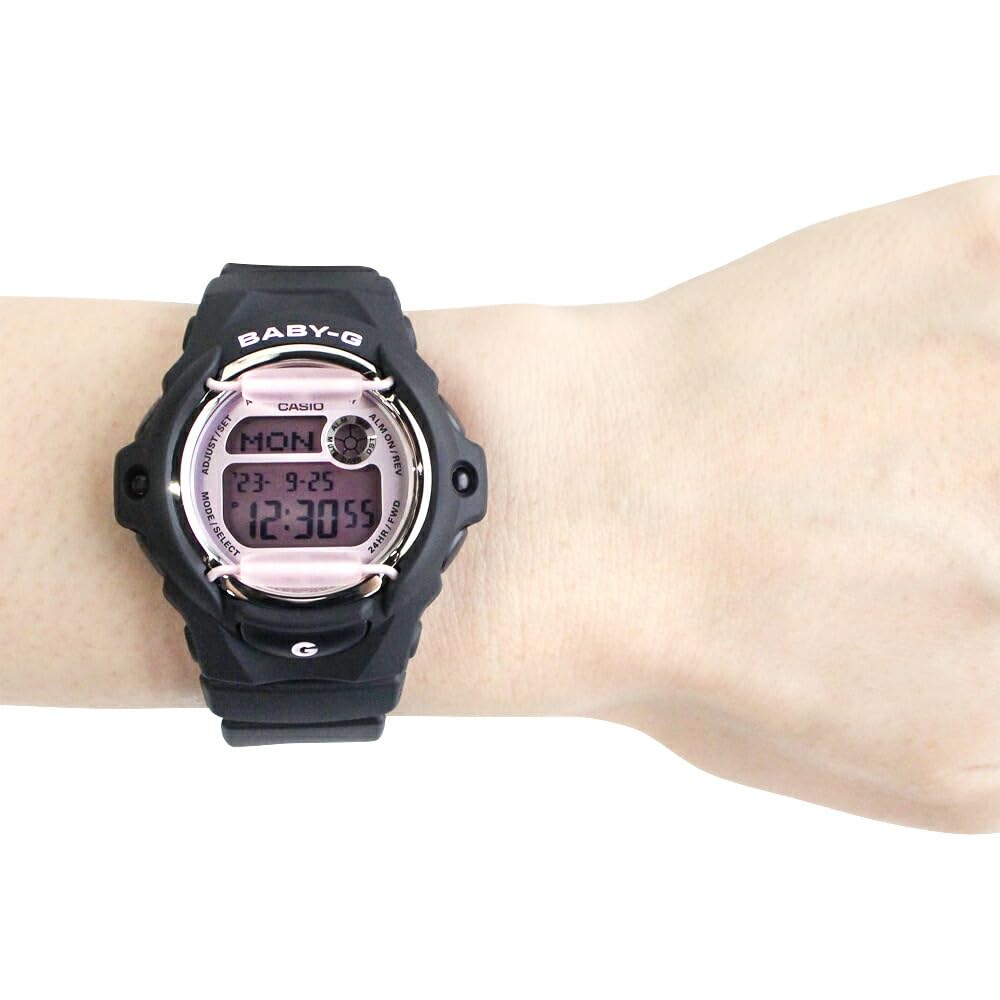 CASIO Baby-G BG-169U-1C Digital Watch, Black/Pink, Women's Resin Stainless Steel, 20 ATM Water Resistant