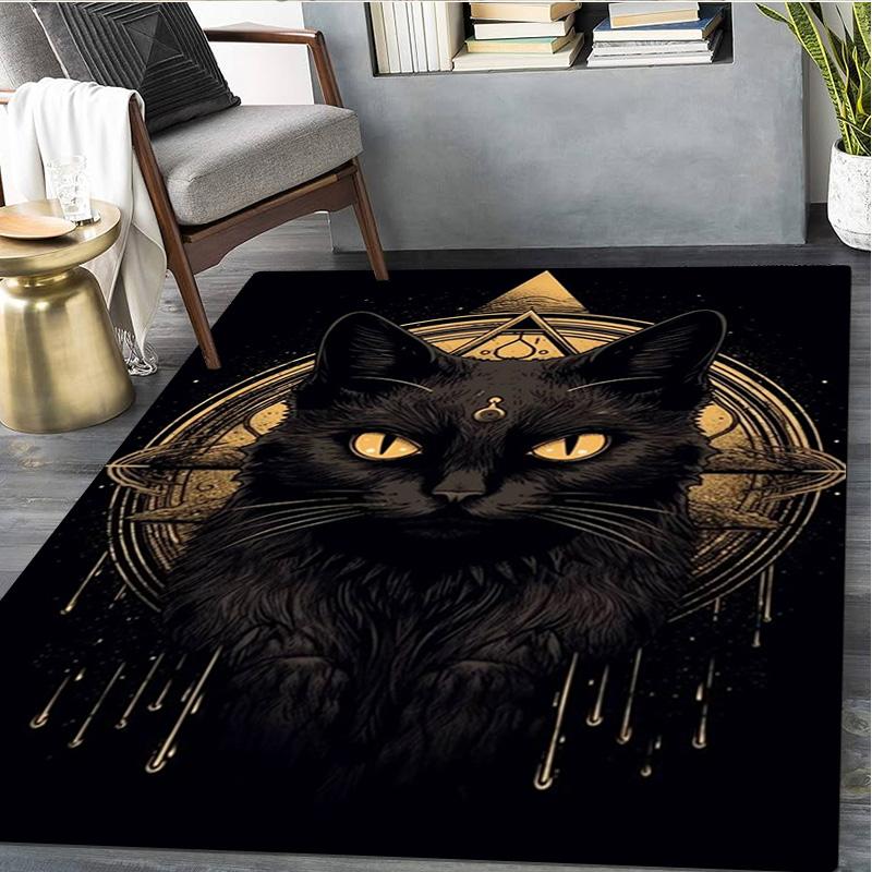 Katze Tier Teppich Haus Teppich Büro Dekorativer Teppich Für Wohnzimmer Schlafzimmer Fußmatte Boden Teppich Computer Stuhl Bereichsteppich