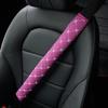 75cm Car Seat Belt Shoulder Guard Massage Net Breathable Four Seasons Padding Pad Car Interior Accessories Polyester Fiber