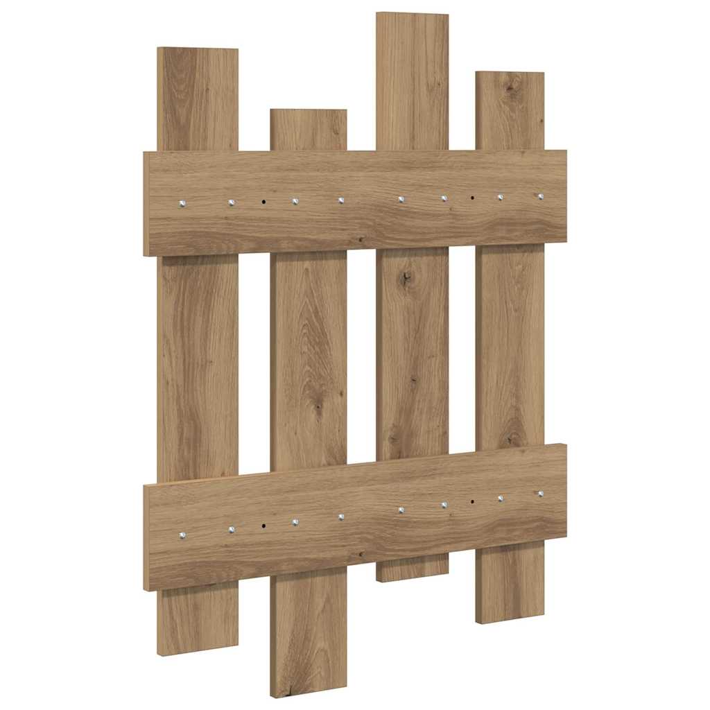 Wall Mounted Nightstand Artisan Oak 60 x 3 x 82 cm