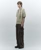INSILENCE Striped Crew Neck Knit Yellow Green