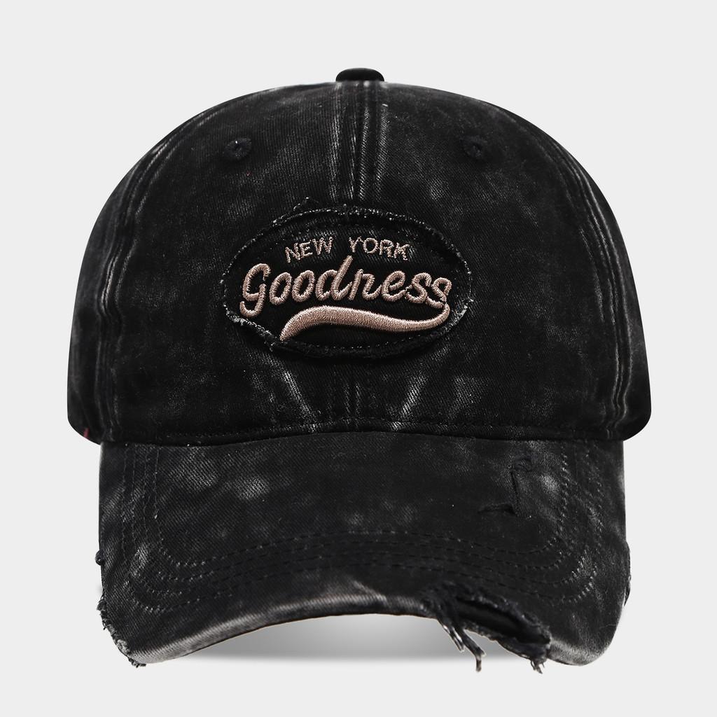 Embroidered Vintage Cotton Baseball Cap With Adjustable Fit For Casual Outdoor Wear