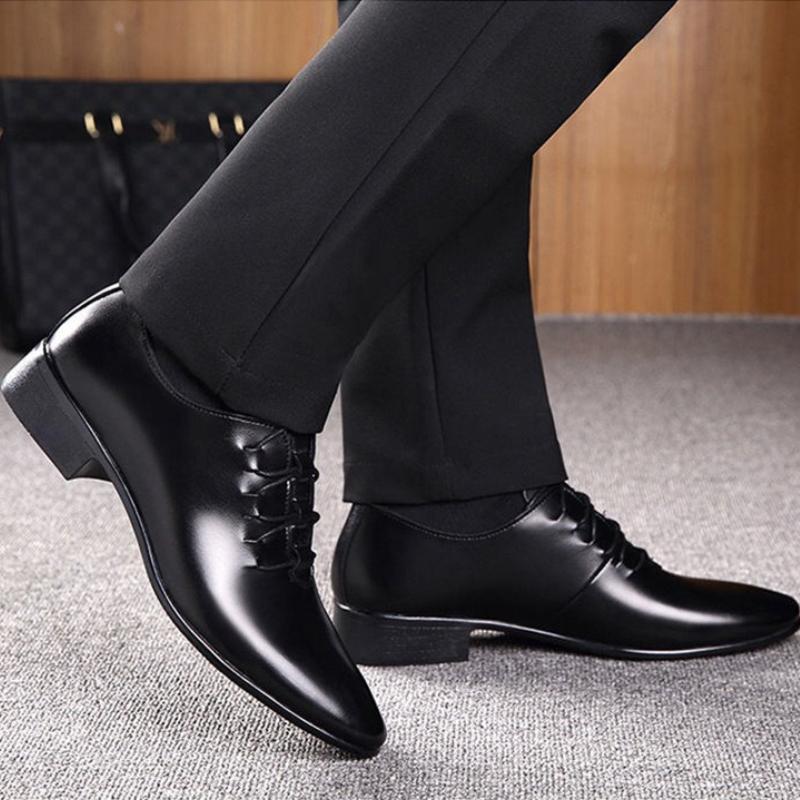 Luxury Wedding Male Shoes Oxford Shoes Men's Genuine Leather Handmade British Business Formal Pointed Toe Event Leather Shoes