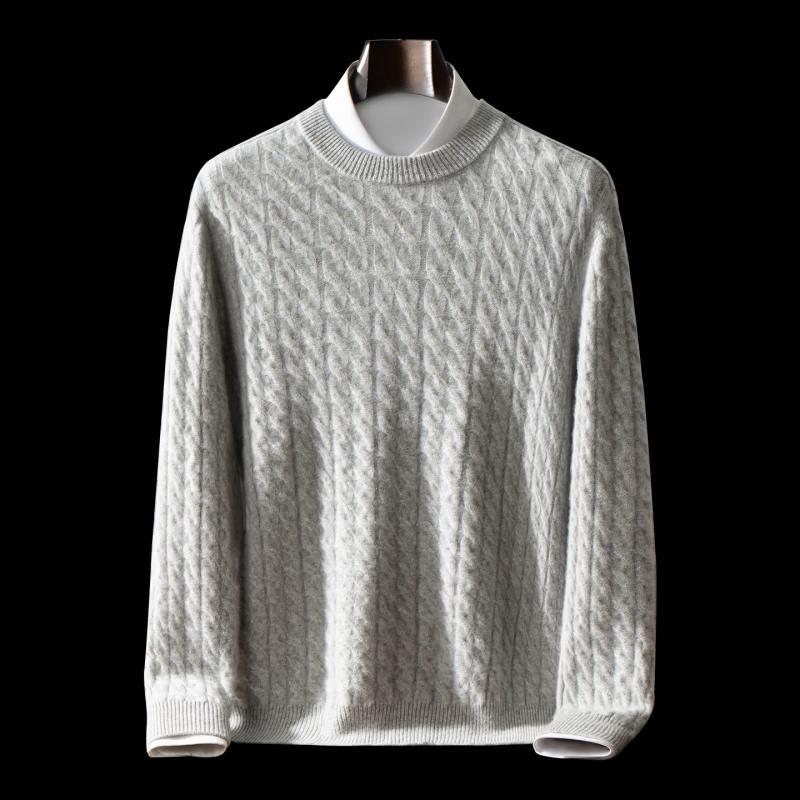 Pierre Cardin 100% Cashmere Men's Crew Neck Pullover Sweater