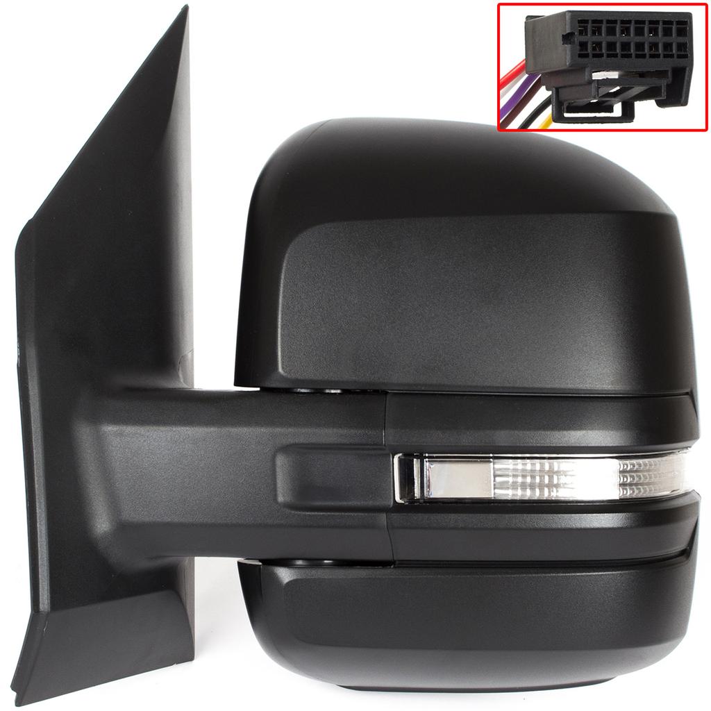 VW Crafter 17-22 ELEKTRISCH BEHEIZTER Außenspiegel schwarz links