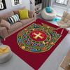 Heritage Royal Emblem Carpet Printing Living Room and Bedroom Mats Doormat Office Chair Cushion Bathroom Mat