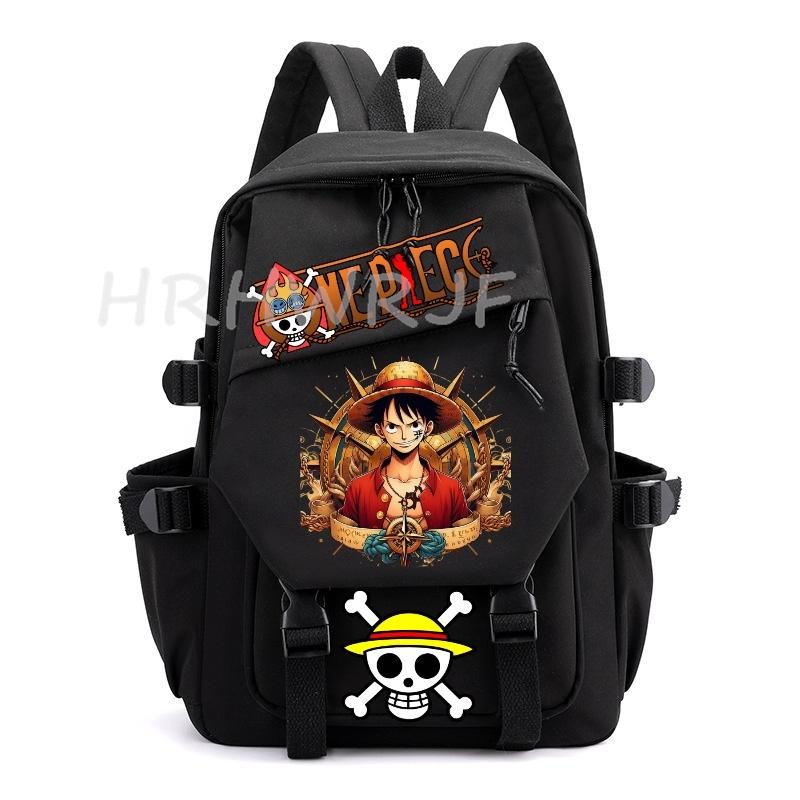 Anime ONE PIECE Backpack Monkey D Luffy College Backpack Girl Travel Book Backpack Nylon Leisure Women Laptop Men School Bags