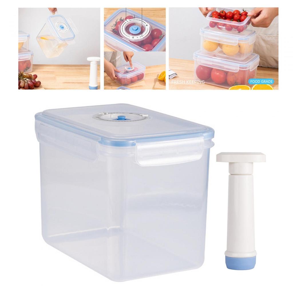 Vakuumbehälter Kühlschrank Mehrzweck Luftdicht Ofen Auslaufsicher Vakuumversiegelungsbehälter für Küche Obst Gemüse Trockenlebensmittel Reis