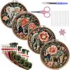 1pc Elephant Christmas Pattern Embroidery DIY Fabric Craft Kit with Tools