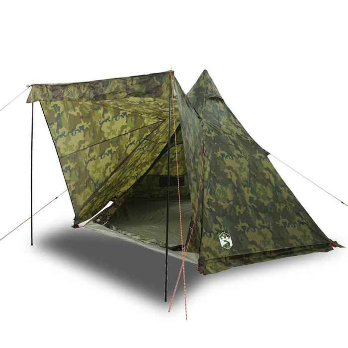 VidaXL Tente familiale tipi 6 personnes camouflage imperméable 4009444