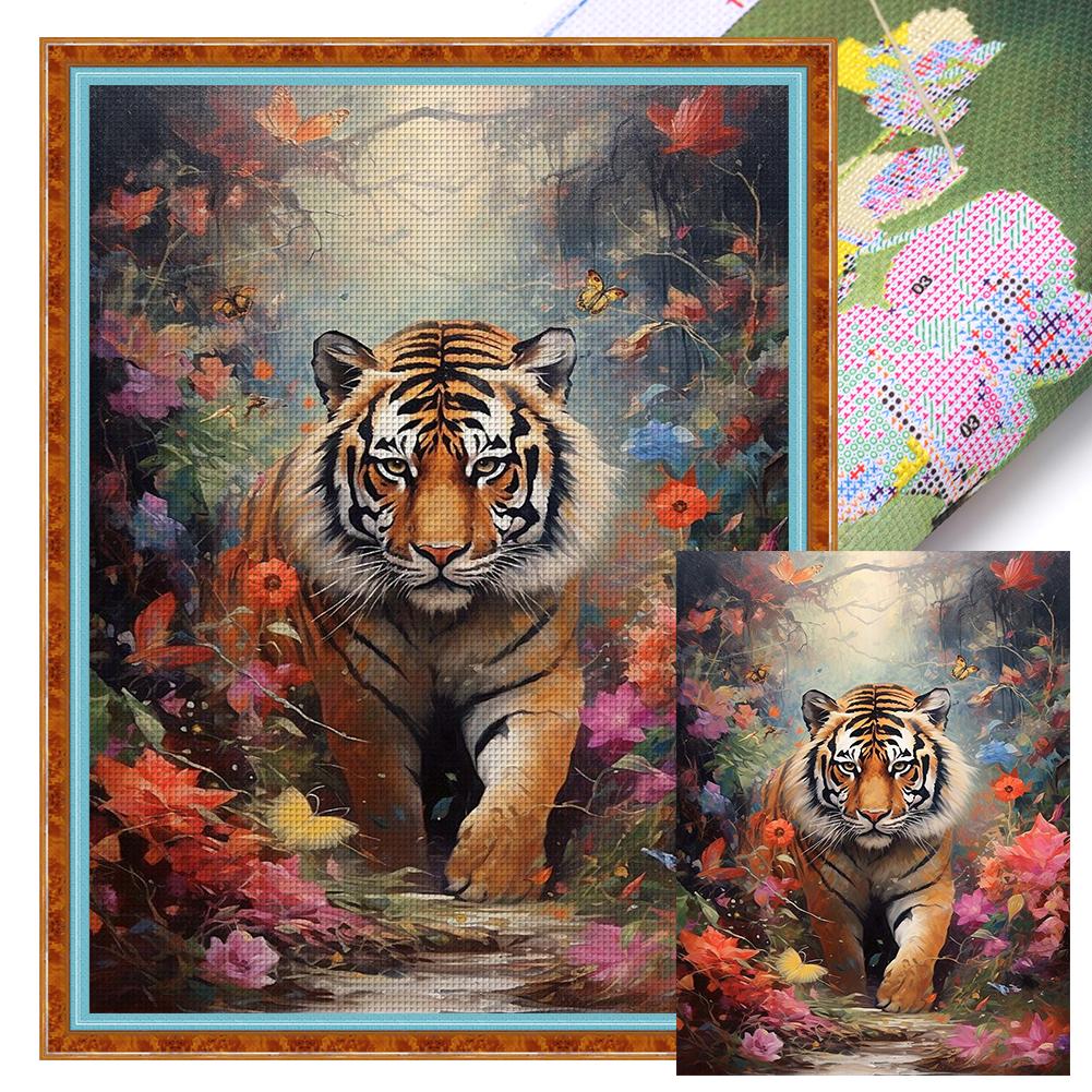 Animal Printed Cross Stitch Kit DIY 11CT Thread Art Needlework Home Wall Decor
