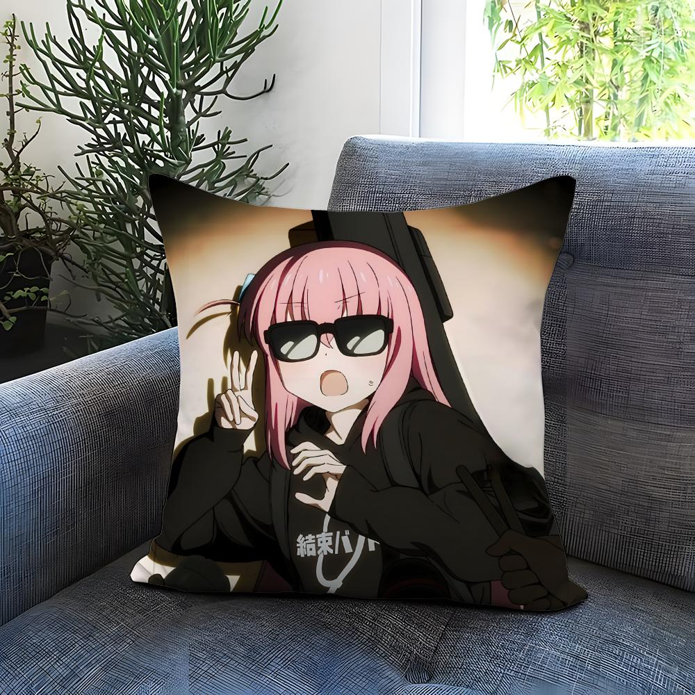 BBocchi tThe RockSS Cushion Cover Comfortable Reversible Pillow Cover Ideal for Car Sofa Bedroom & Beyond