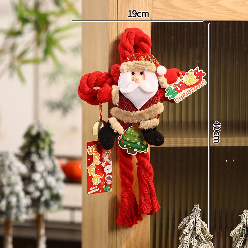Hand Woven Christmas Tree Ornament Finished Crochet Christmas Tree Christmas Gift for Women Girls Desk Accessories
