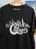 Vintage 80s Chicago Band Gift For Fan Black All Size T-Shirt