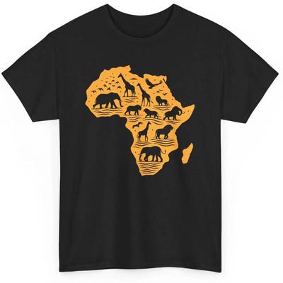 Wildlife African Safari T Shirt Animals Lovers  Vintage Washed Homme Graphic Stylish Streetwear Comfortable Casual Versatile