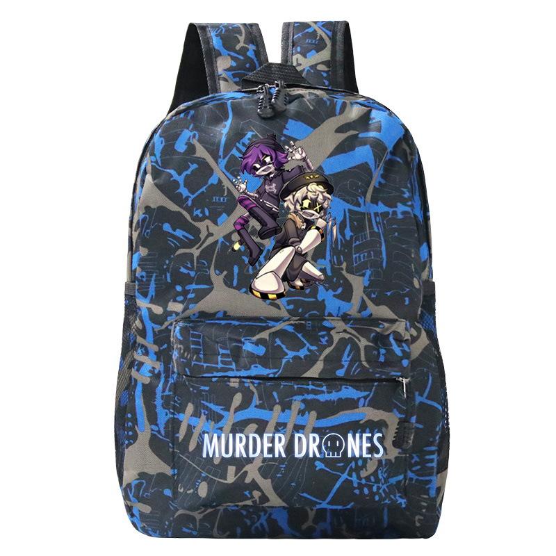 Anime Murder Drones Peripheral Fashion Children's Backpack Large Capacity Load Reduction Student Leisure School Bag