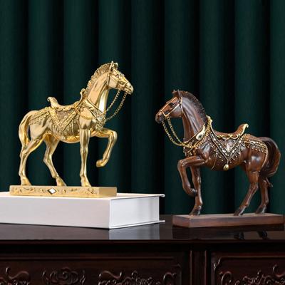 Živicová socha bežiaceho koňa Miniatúrna simulačná figúrka poníka Zvieracia socha Domáca kancelárska stolová dekorácia Ornament