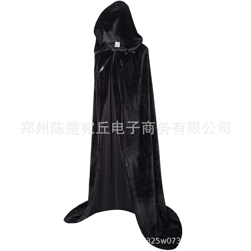 Thickened Golden Velvet Reaper Cape Cape Halloween Cape Adult Vampire Masquerade Cape Special