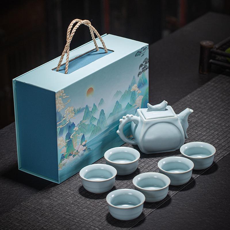 Travel tea set portable kung fu tea set wholesale Japanese outdoor express cup festival company business gifts