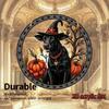 2D Flat Halloween and Christmas Themes,wall Decoration,black Dog with Pumpkin and Witch Hat Design,holiday Home Decoration for Bedroom Home Decoration