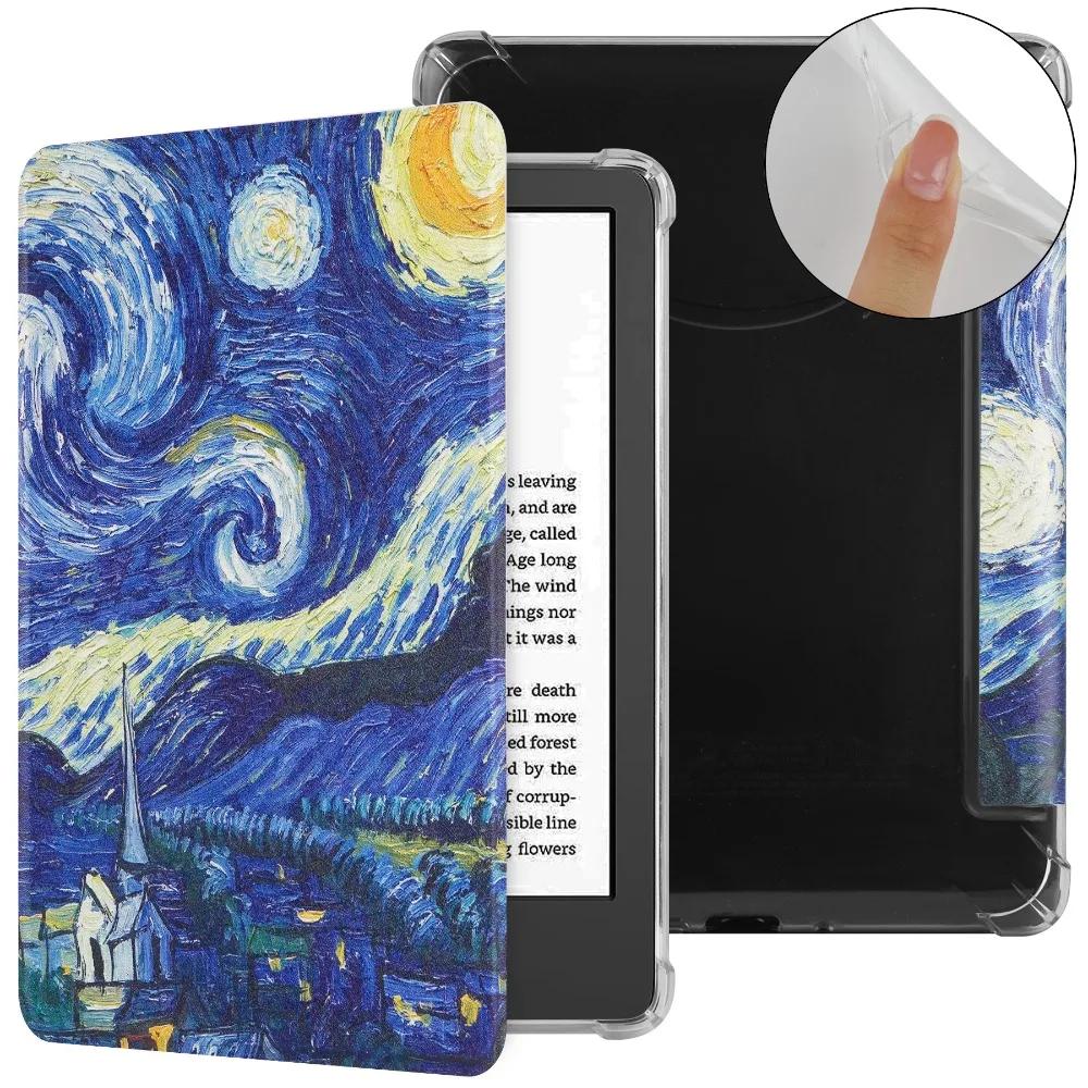 For Kindle Paperwhite 2025 7 Inch (12th Generation) Auto Wake/Sleep Colorsoft Case Shockproof Wear Resistant SA568B Shell TPU