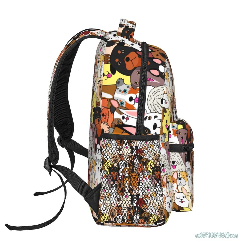 Zaino per Cani a Cartoni Animati Borsa Carina per Libri Cartelle Scolastiche Zaini Scolastici Divertenti Borsa Leggera per Laptop Zaino Impermeabile per Viaggi ed Escursioni Zaino da Giorno