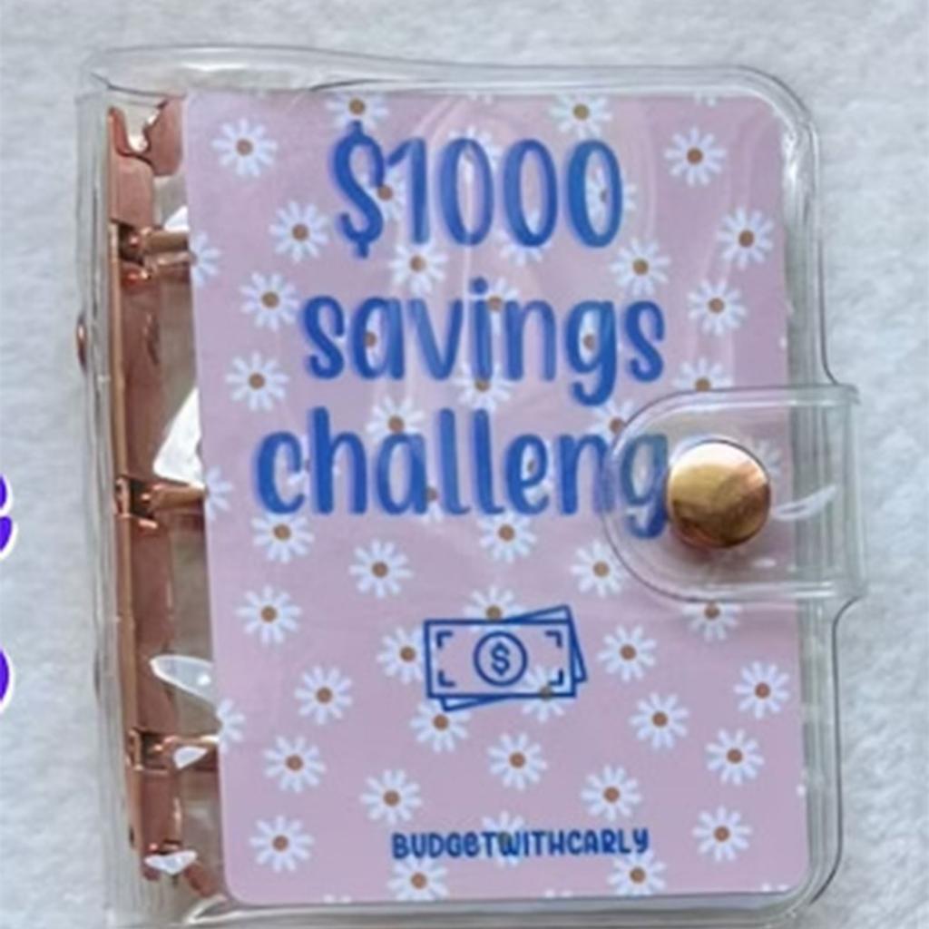 Money Saving Challenge Binder Budget Notebook Binder $150 300 500 1000 Savings Challenges Notebook Binder Organizer