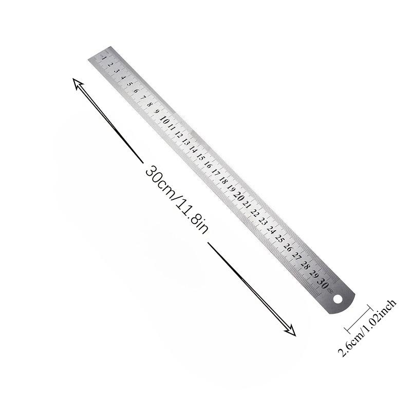 Металлическая линейка с прозрачной шкалой, разработанная для экзаменационных аудиторий, идеальна для офисного использования и инженерных чертежей steel ruler