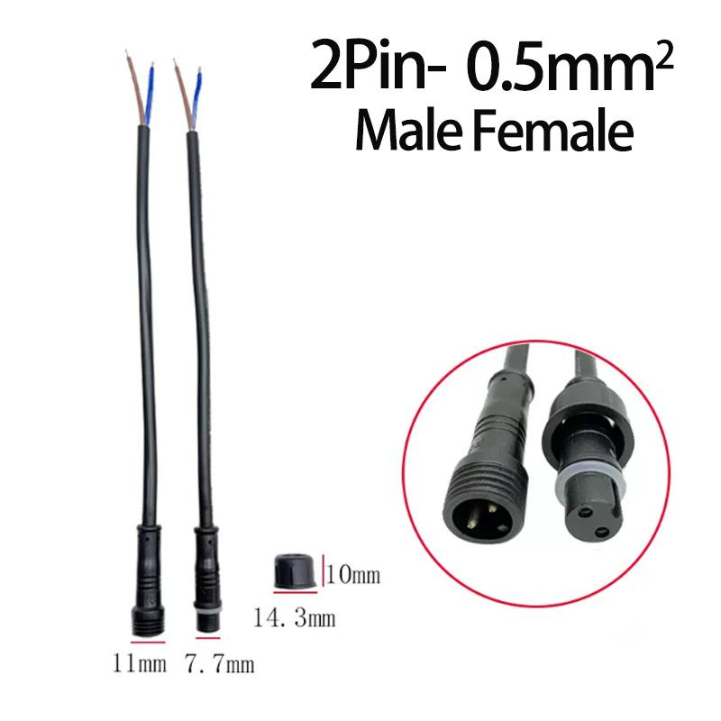 

Waterproof Wire Connector Set 2/3/4/5/6Pin Plug Socket with 0.5-1.5mm² Cable Rated Electrical Joint for LED Lights And Outdoor