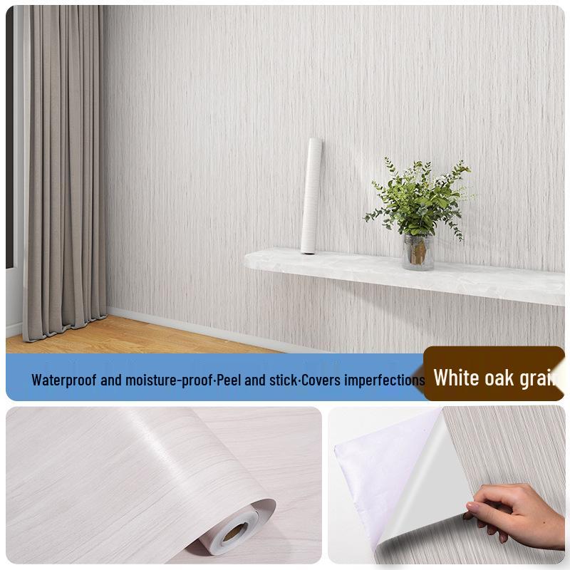 Folha Autoadesiva Espessa com Grão de Madeira: Adesivo de Madeira Falsa para Armários, Roupeiros, Portas, Mesas e Móveis