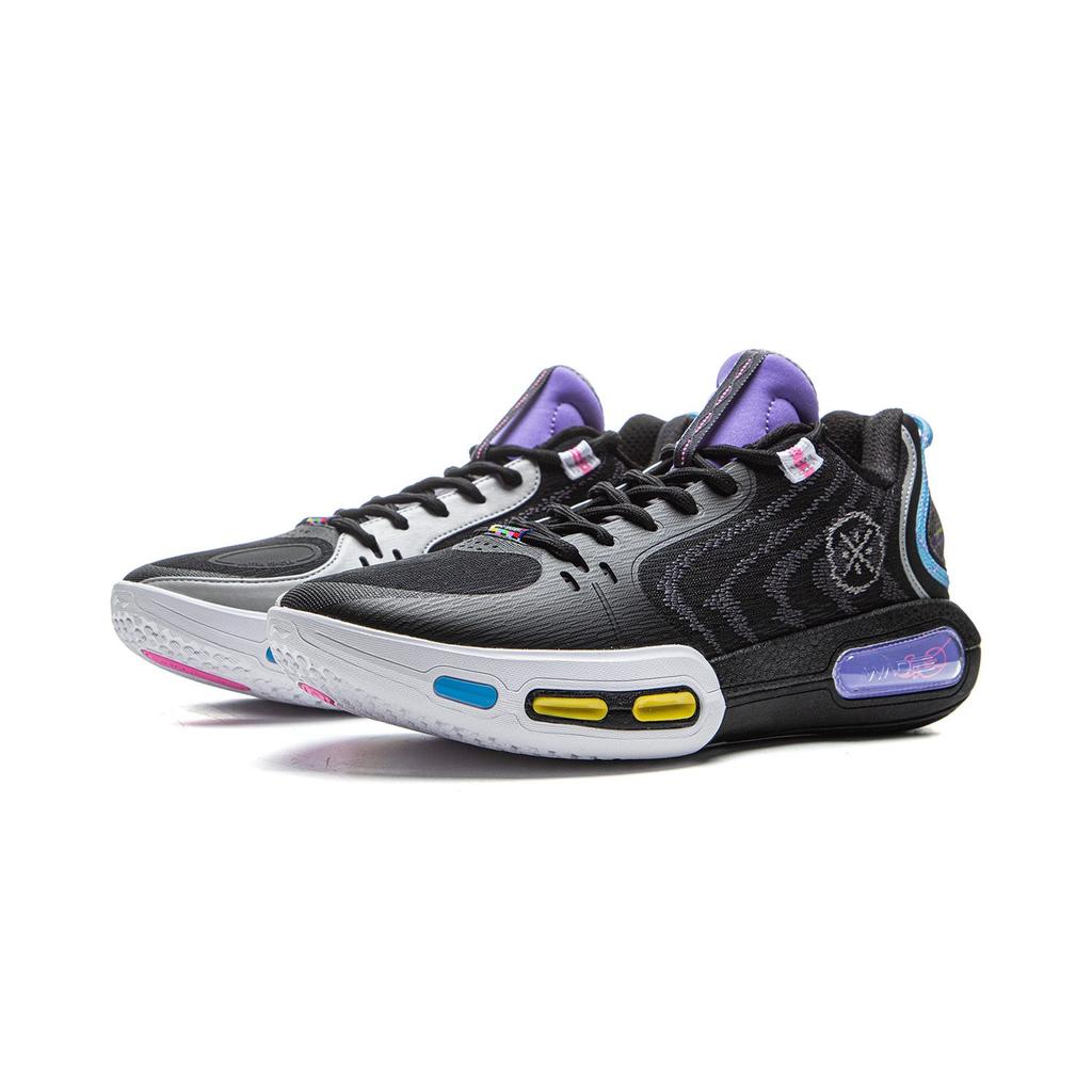 Li Ning Wade Shadow 7 Low top Basketball Shoes Men's Black Gray ABPV011-4